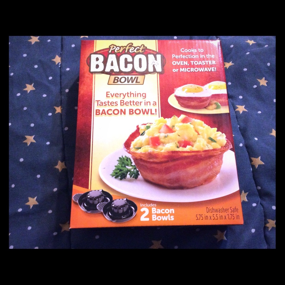 New set of 2 perfect bacon bowls - hold eggs etc